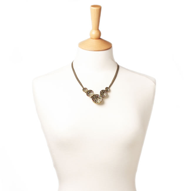 Konplott, Orchid Hybrid Fabulous necklace Lime/Gold, Lime,Gold