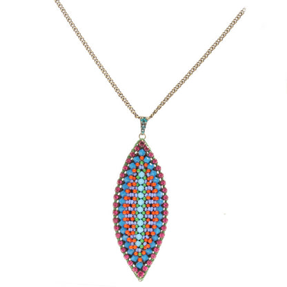 Shield Necklace Multi/Gold, Multi,Gold