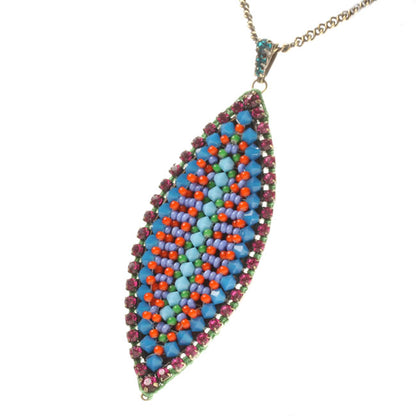 Shield Necklace Multi/Gold, Multi,Gold