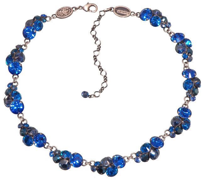 Konplott, Petit Glamour Wonderful All Around Necklace, Blue/Silver