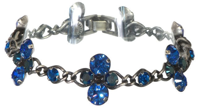 Konplott, Disco Star Crystal Bracelet, Blue/Silver