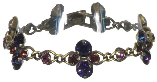 Konplott, Disco Star Crystal Bracelet, Purple/Gold