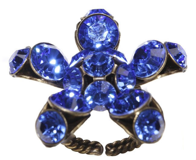 Konplott, Disco Star A Flamboyant Ring, Electric Blue/Gold