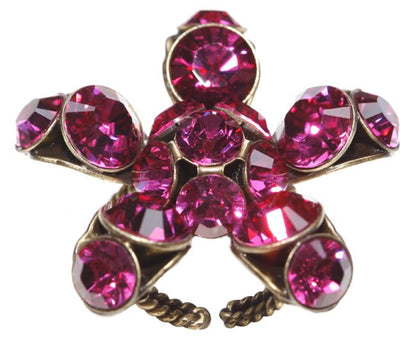 A Flamboyant Ring, Deep Pink/Gold