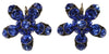 Konplott, Disco Star Flamboyant Hook Earrings, Electric Blue/Gold