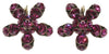 Konplott, Disco Star Flamboyant Hook Earrings, Deep Pink/Gold