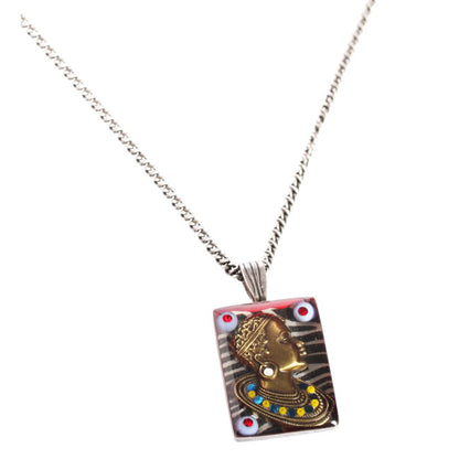 Long Pendant, Multi/Silver
