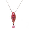 Konplott, Souvenir D Afrique Drop Pendant, Pink/Silver