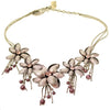 Spectacular Blossoms Necklace, Pinky Lilac/Silver