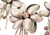 Spectacular Blossoms Necklace, Pinky Lilac/Silver