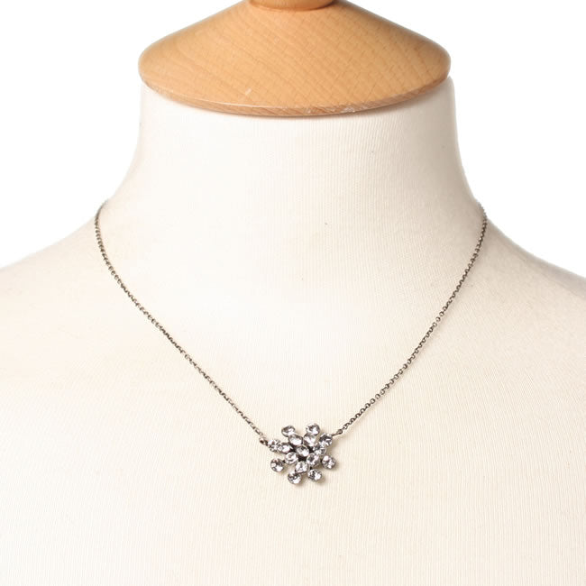 Necklace, Crystal/Silver