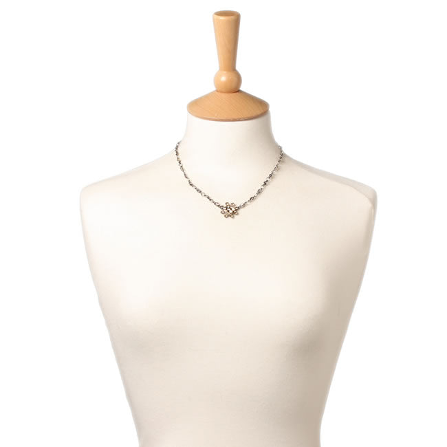 Necklace, Light Brown/Silver