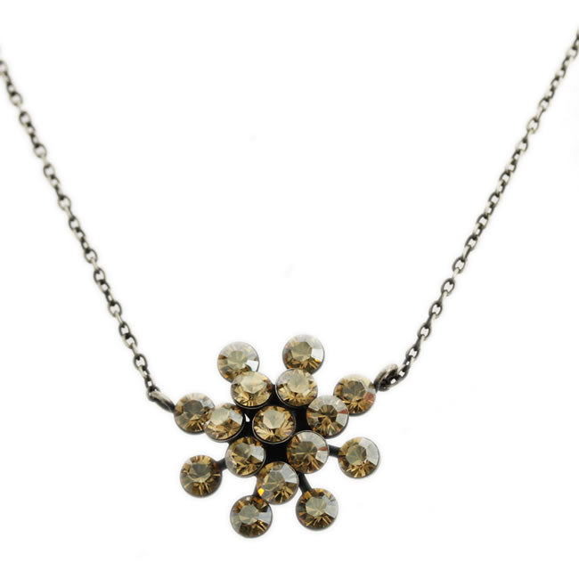 Necklace, Light Brown/Silver