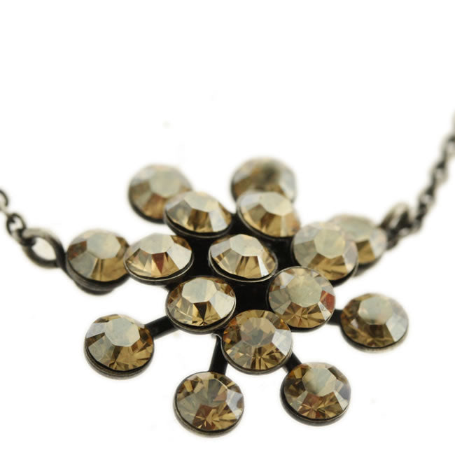 Necklace, Light Brown/Silver
