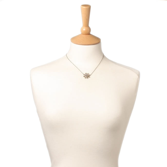 Necklace, Light Brown/Silver