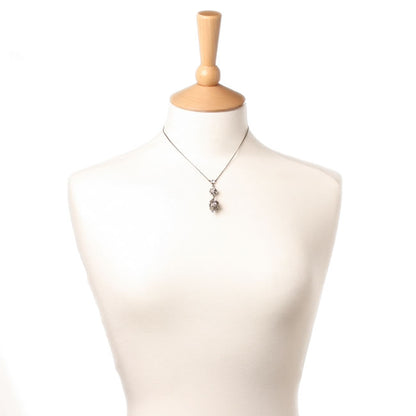 Drop Necklace, Crystal/Silver