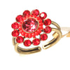 Ring, Red/Pink/Gold
