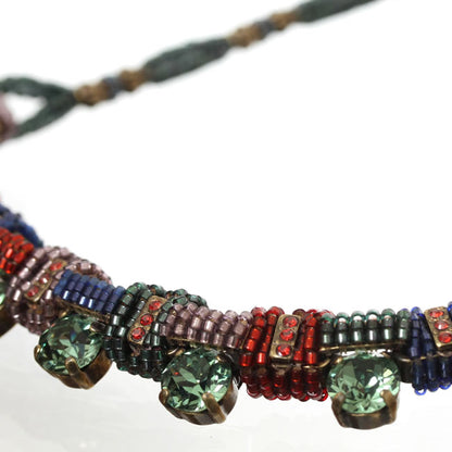 Necklace, Green/Multi/Gold