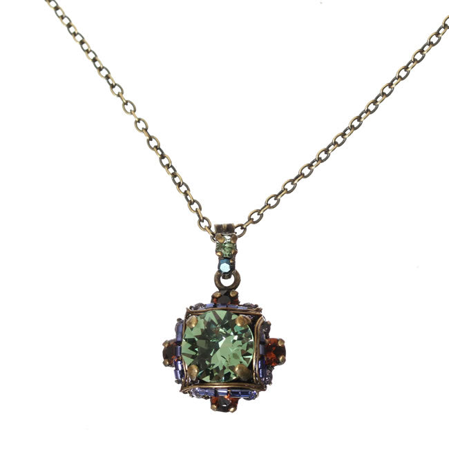 Konplott, Byzantine Pendant Necklace, Green/Gold