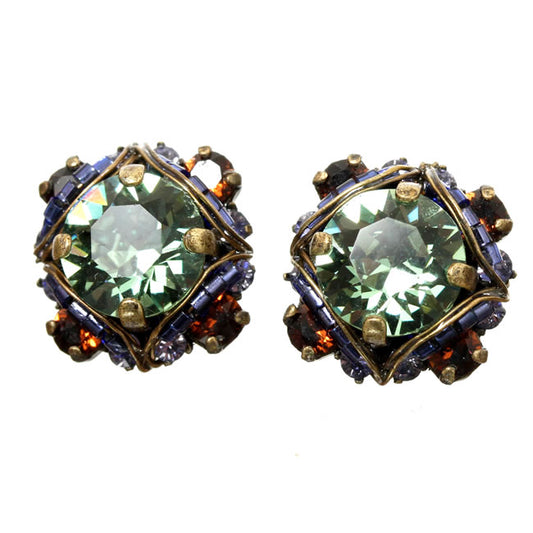 Konplott, Byzantine Earrings, Green/Gold