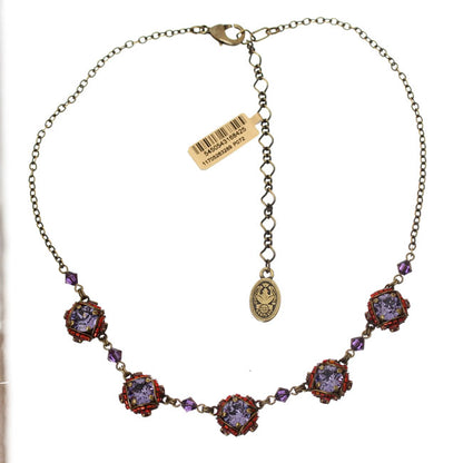 Necklace, Purple/Gold