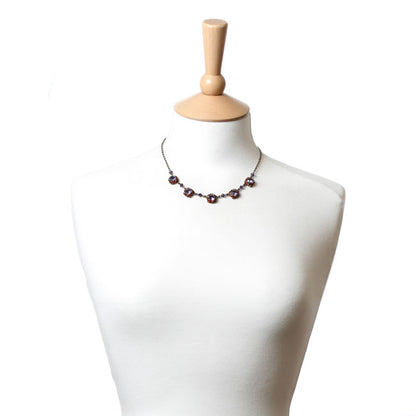 Necklace, Purple/Gold