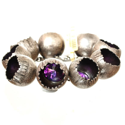 Stunning Bracelet, Purple/Silver