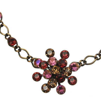 Necklace, Raspberry Mix/Gold