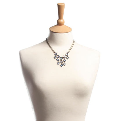 Elaborate Necklace, Blue/Gold