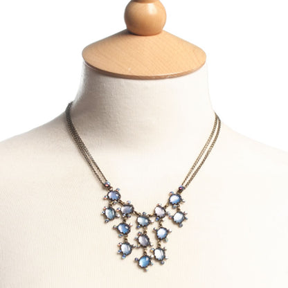 Elaborate Necklace, Blue/Gold