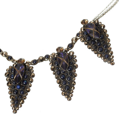 Necklace, Purple/Gold