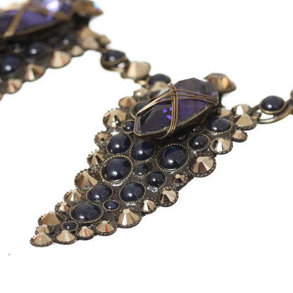 Necklace, Purple/Gold