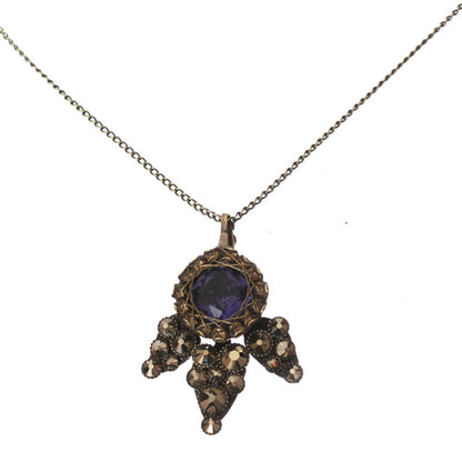 Necklace, Purple/Gold