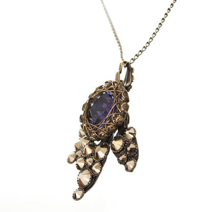Necklace, Purple/Gold