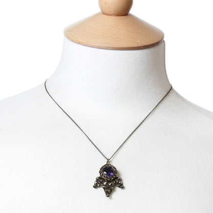 Necklace, Purple/Gold