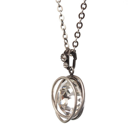 Pendant, Crystal/Silver