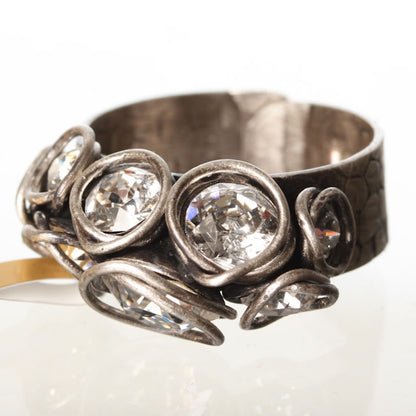 Ring, Crystal/Silver