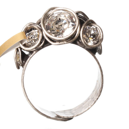 Ring, Crystal/Silver