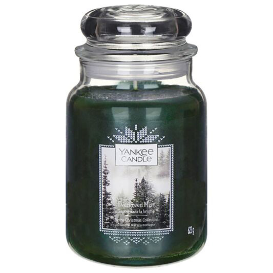 Yankee Candle Large Jar, Evergreen Mist.