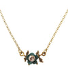 Michal Negrin Necklace, Blue, Peach, Gold