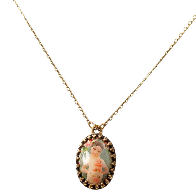 Michal Negrin She Shy Pendant Necklace