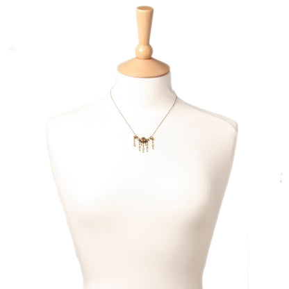 Michal Negrin Necklace, Brown Mix/Gold