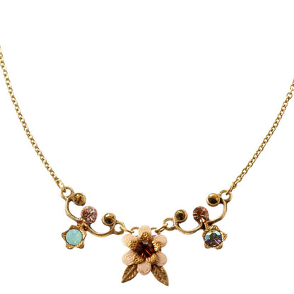 Michal Negrin Necklace, Brown Mix/Gold