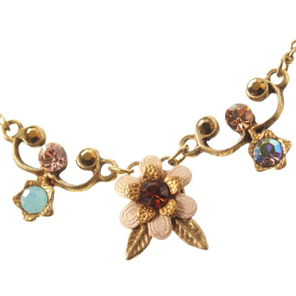 Michal Negrin Necklace, Brown Mix/Gold
