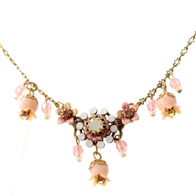 Michal Negrin Necklace, Rose Mix/Gold