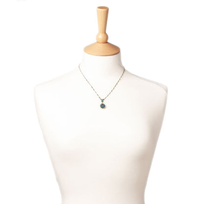 Michal Negrin Opening Locket Necklace, Turquoise/Multi/Gold