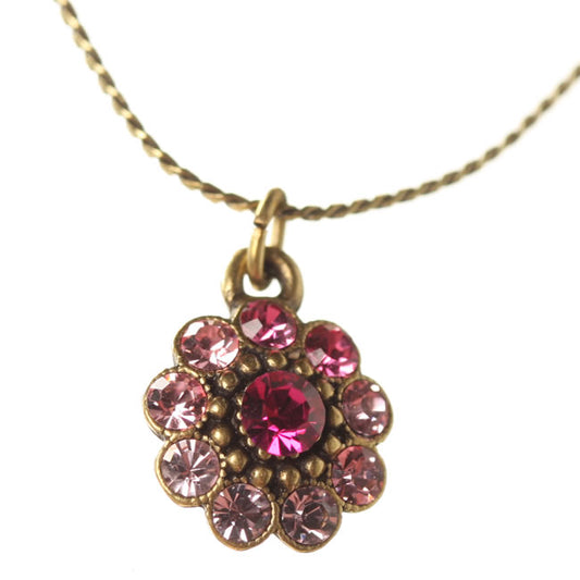 Michal Negrin Pendant Necklace, Pink Mix/Gold