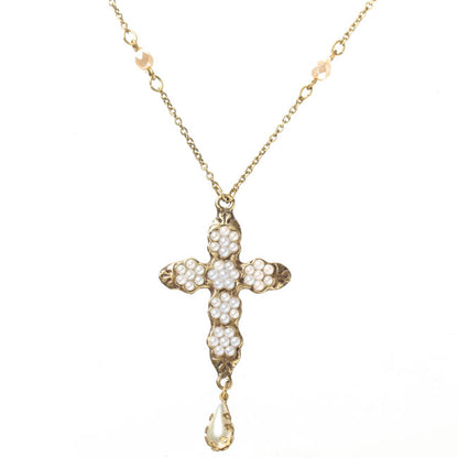 Michal Negrin Cross Pendant Necklace