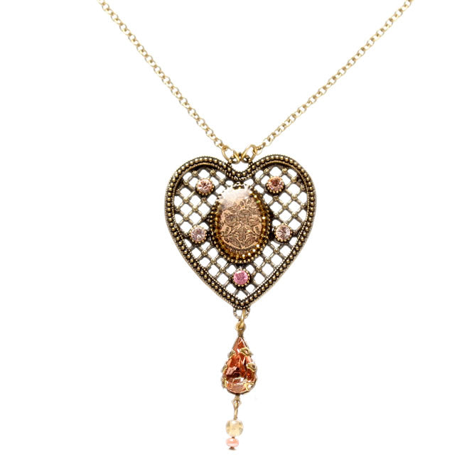 Michal Negrin Heart Pendant Necklace