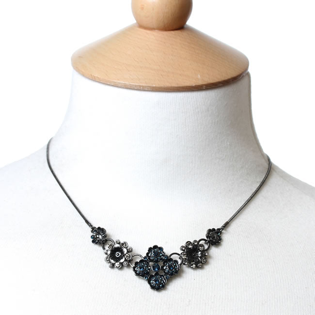 Pilgrim, Expectations  Necklace, Blue/Hematite